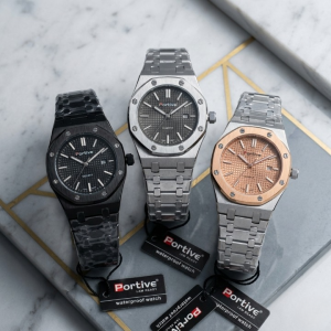 Portive Mens Watch Stylish Chronograph Design With Comfortable Strap Non Waterproof Without Box | Black